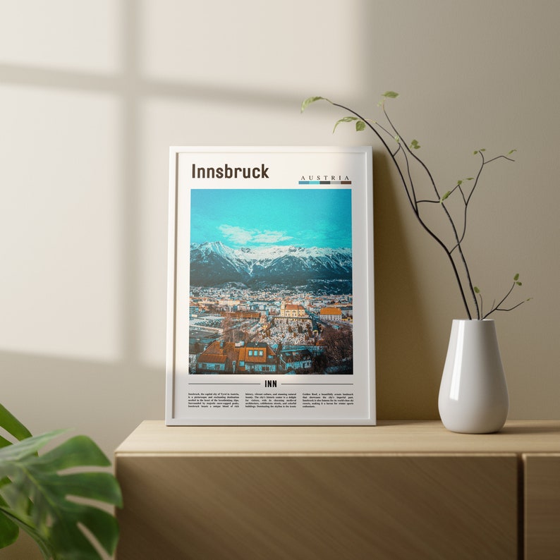 Innsbruck Poster Innsbruck Print Innsbruck Wall Art Europe - Etsy