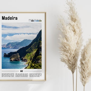 Madeira-affisch, Madeira-tryck, Madeiras väggkonst, Europafoto, Europa-affisch, Europa-tryck, Reseaffisch bild 5