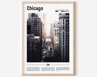 Chicago Print, Chicago Poster, Chicago Wall Art, United States Photo, United States Poster, United States Print