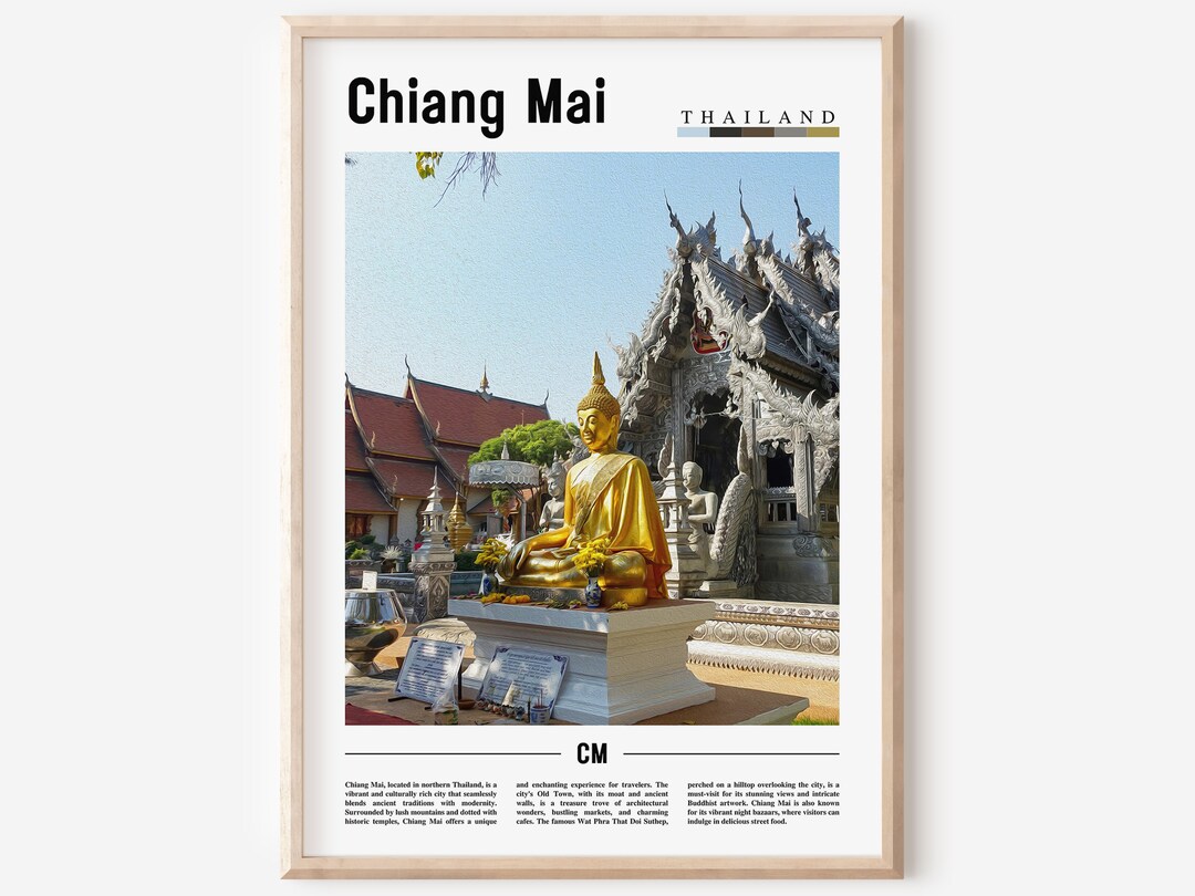 Chiang Mai Poster, Chiang Mai Print, Chiang Mai Wall Art, Asia Print