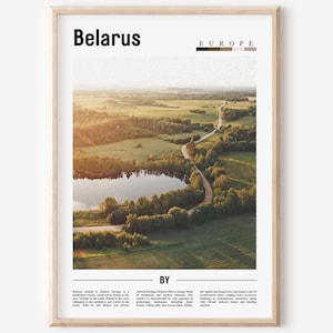 Poster Bielorussia, Stampa Bielorussia, Bielorussia Wall Art, Foto Europa, Poster Europa, Stampa Europa, Poster di viaggio