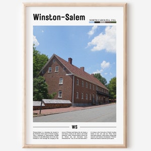 Winston-Salem Poster, Winston-Salem Print, Winston-Salem Wall Art, United States Photo, United States Poster,United States Print