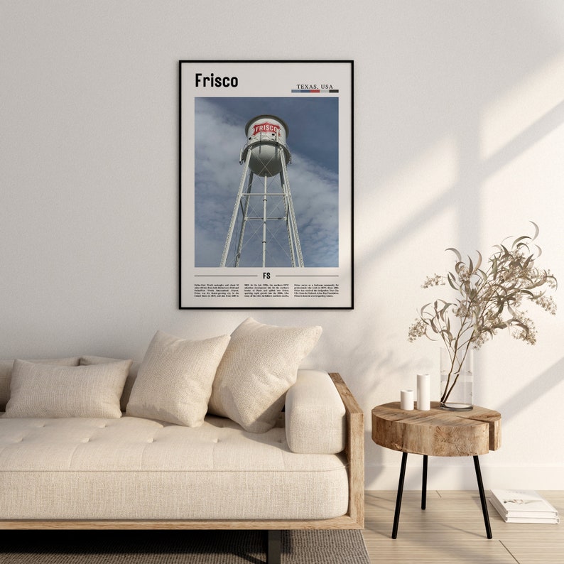 Frisco Print, Frisco Poster, Frisco Wall Art, Minimal Travel Print