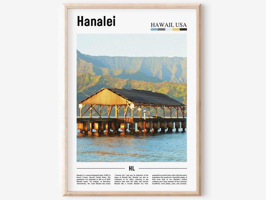 Hanalei Print, Hanalei Poster, Hanalei Wall Art, United States Photo ...