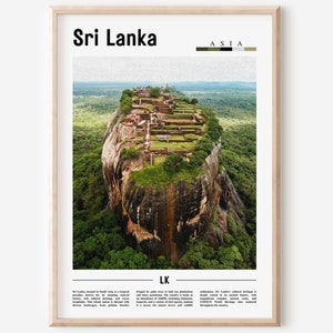 Sri Lanka Poster, Sri Lanka Print, Sri Lanka Wall Art, Asia Print, Asia Poster, Asia Photo, Minimal Travel Poster