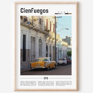 Cienfuegos Poster, Cienfuegos Print, Cienfuegos Wall Art, Caribbean Photo, Caribbean Poster, Caribbean Print, Travel Poster