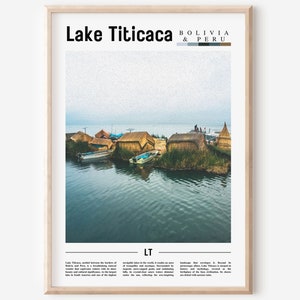 Lake Titicaca Poster, Lake Titicaca Print, Lake Titicaca Wall Art, South America Poster, South America Print, Travel Poster