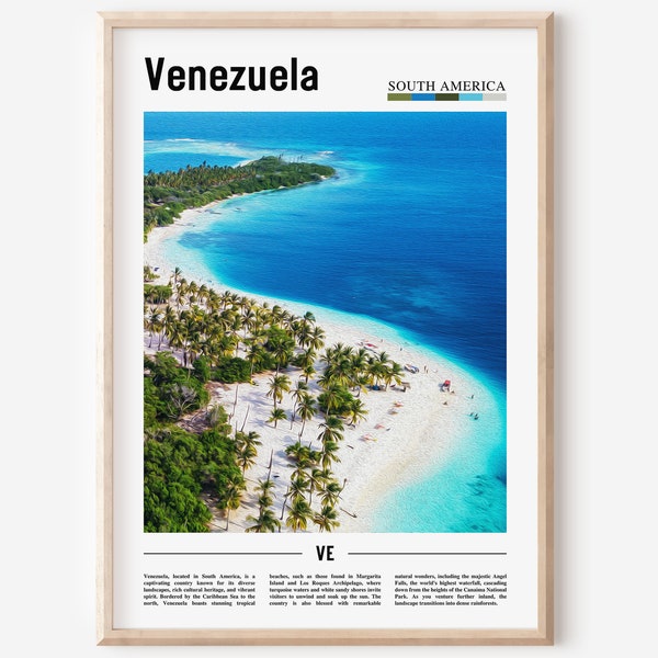 Venezuela Poster, Venezuela Print, Venezuela Wall Art, South America Poster, South America Print, Travel Poster