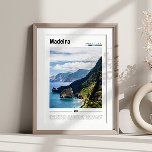 Madeira-affisch, Madeira-tryck, Madeiras väggkonst, Europafoto, Europa-affisch, Europa-tryck, Reseaffisch bild 6
