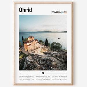 Cartel de Ohrid, Impresión de Ohrid, Arte de la pared de Ohrid, Foto de Europa, Cartel de Europa, Impresión de Europa, Cartel de viaje