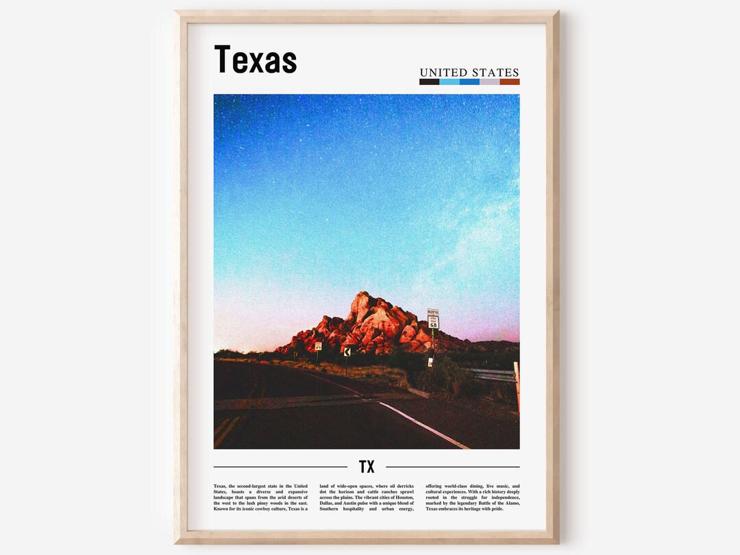Texas Poster, Texas Print, Texas Wall Art, Texas Photo, United States ...