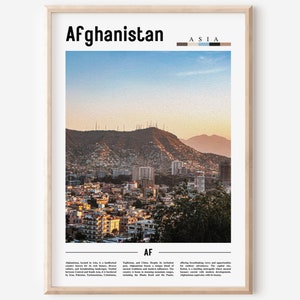 Afghanistan Poster, Afghanistan Print, Afghanistan Wall Art, Asia Print, Asia Poster, Asia Photo, Minimal Travel Poster