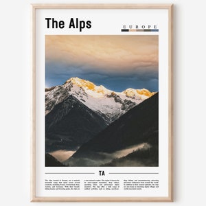 The Alps Poster, The Alps Print, The Alps Wall Art, Europe Photo, Europe Poster, Europe Print, Travel Poster