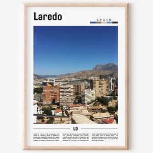 Laredo Poster, Laredo Print, Laredo Wall Art, Spain Photo, Spain Poster, Spain Print, Minimal Travel Poster