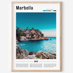 Marbella Poster, Marbella Print, Marbella Wall Art, Spain Photo, Spain Poster, Spain Print, Minimal Travel Poster