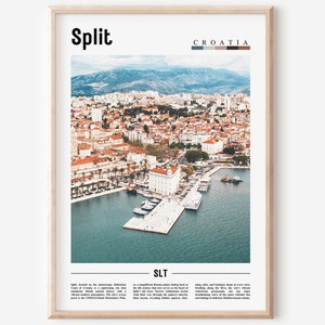 Split Poster, Split Print, Split Wandkunst, Europa Foto, Europa Poster, Europa Druck, Reise Poster