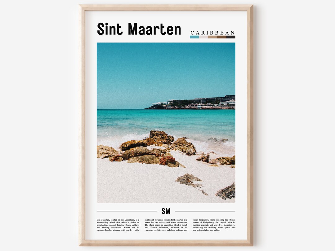 Sint Maarten Poster, Sint Maarten Print, Sint Maarten Wall Art ...