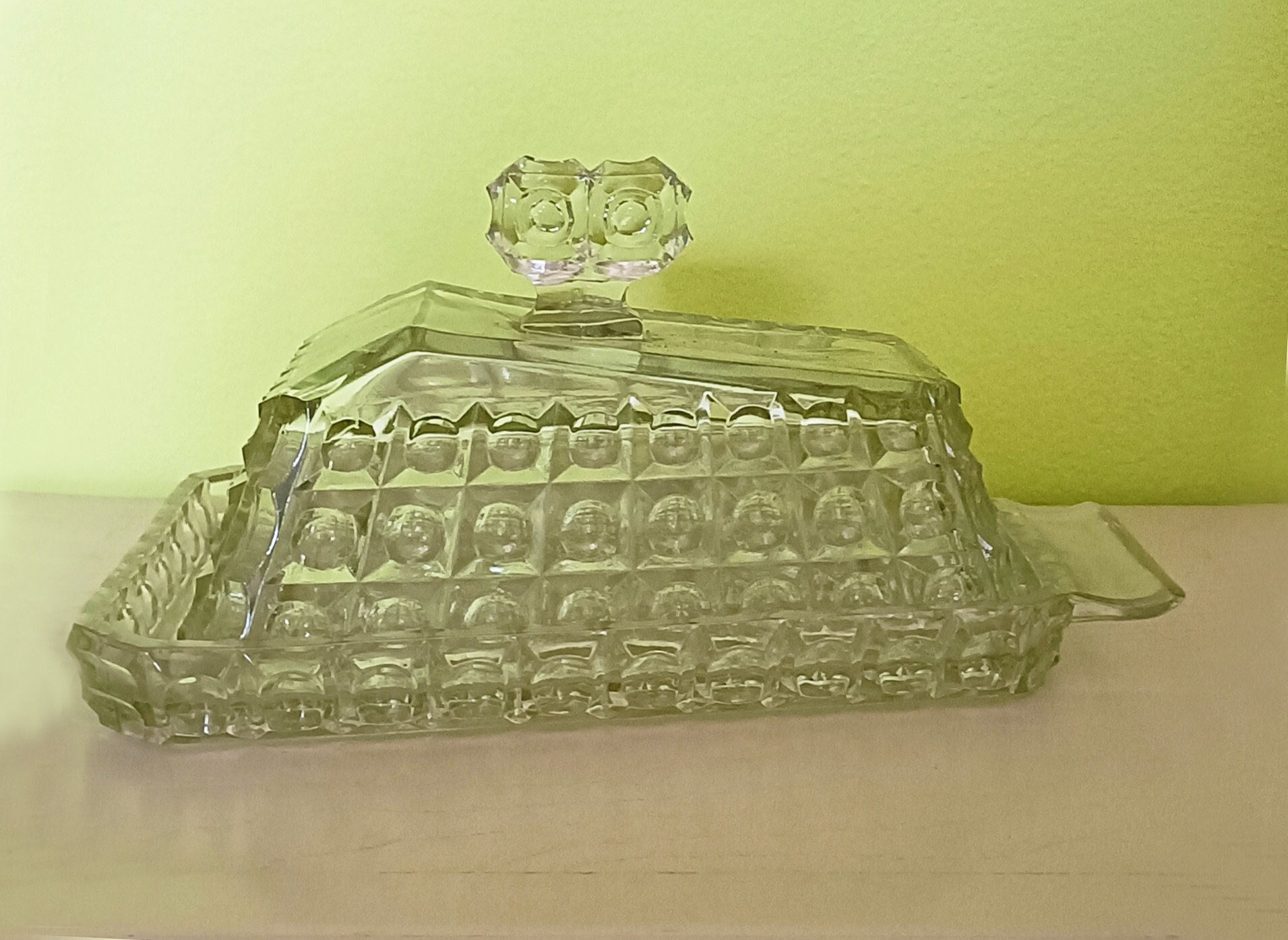 French Beurrier. Vintage, Rustic Beurre Butter Dish with Lid. by Tiggy  and Pip