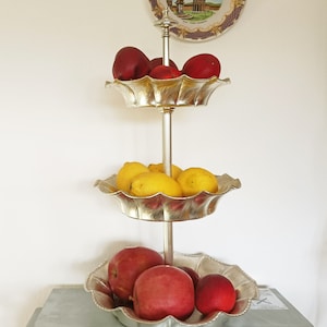 Portafrutta alzatina frutta Cucina metallo Opaco, 3 Colori, TFT