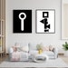 Black Abstract Modern Wall Art Printable Poster Art Unique Geometric ...