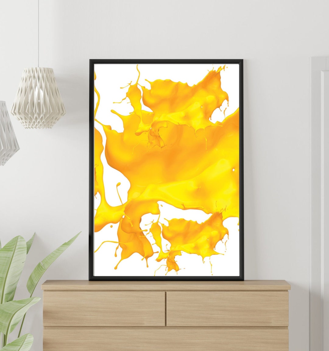 Abstract Splash Wall Art Modern Unique Art Printable Digital