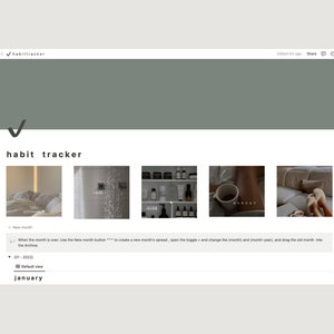 Habit Tracker for Notion | templatesbynhii
