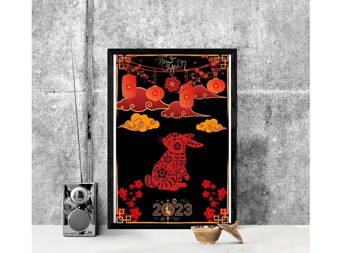 Lunar New Year Calendar Lunar New Year Art Print Year of the Etsy