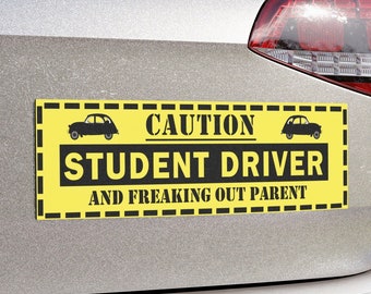 Student Driver Magnet, New Driver Please Be Patient Car Sign, Funny Teen Driver Gift