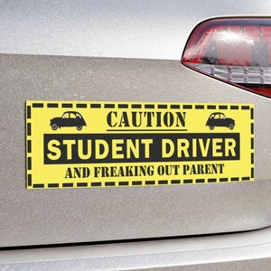 Student Driver Magnet, New Driver Please Be Patient Car Sign, Funny Teen Driver Gift