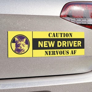 Student Driver Magnet, New Driver Please Be Patient Car Sign, Funny Teen Driver Gift