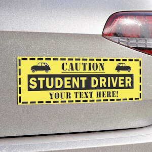 Student Driver Magnet, New Driver Please Be Patient Car Sign, Funny Teen Driver Gift