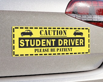 Studenten-Fahrer-Auto-Magnet, bitte haben Sie Geduld, neuer Fahrer Geschenk