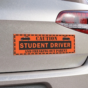 Student Driver Magnet, New Driver Please Be Patient Car Sign, Funny Teen Driver Gift