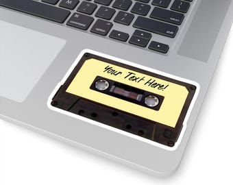 Personalized Custom Cassette Tape Kiss-Cut Sticker