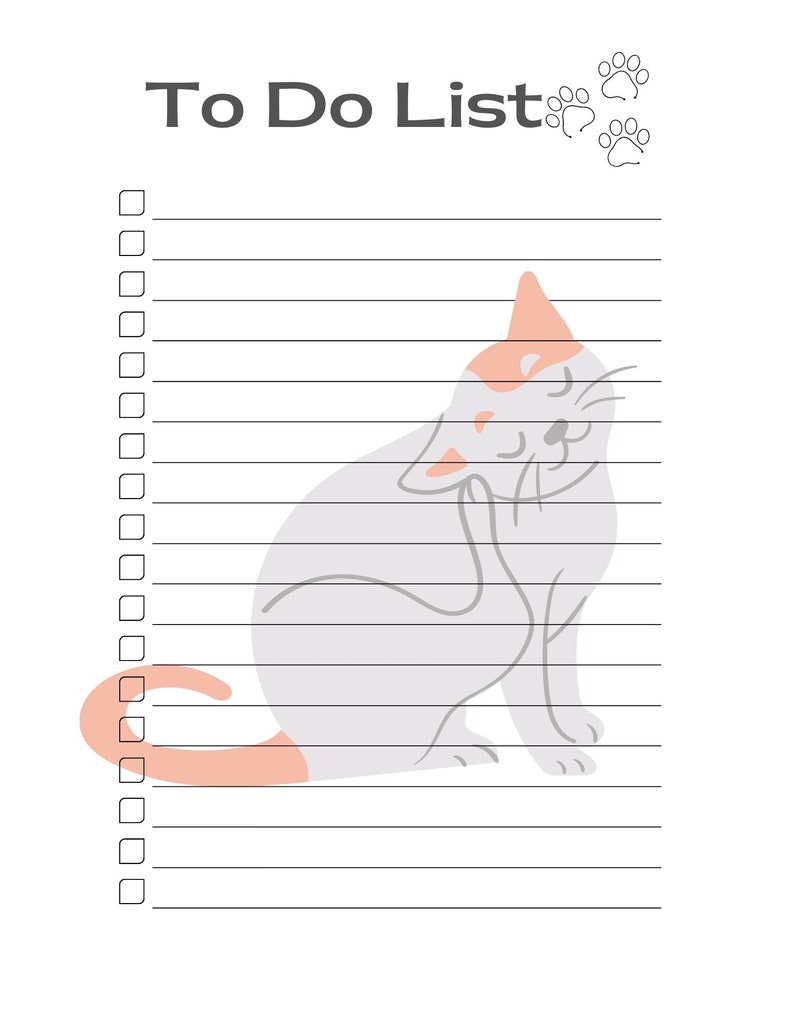 To Do List & Calendar Printable - Etsy