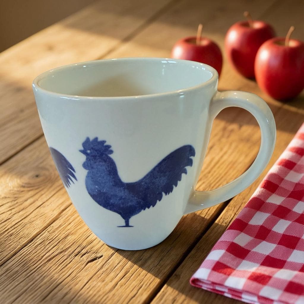 Queens by Churchill “couture Cockie” Rooster Earthenware Mug