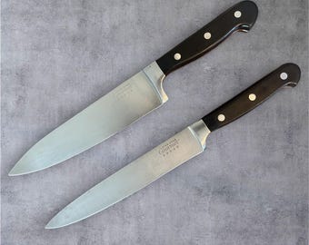 Five Star Gourmet Knives, meat carving knife chef knife. Forged high carbon steel knives.