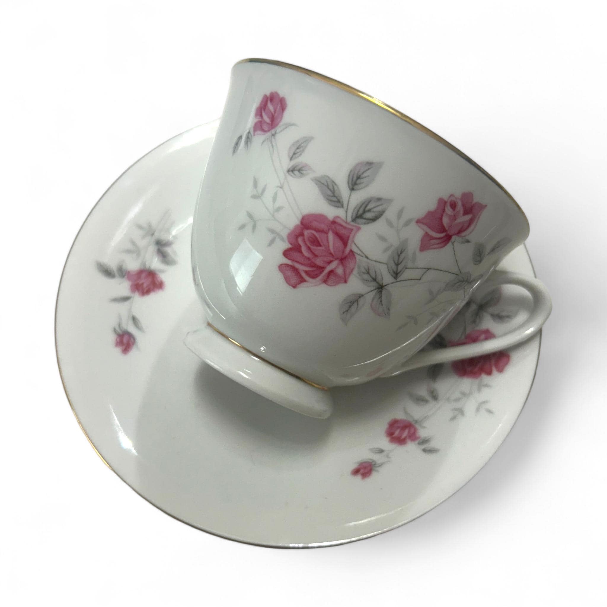 Rose China　食器　12枚セット Made in Occupid Japan, Rose China Set for 12 Dinnerware, 83