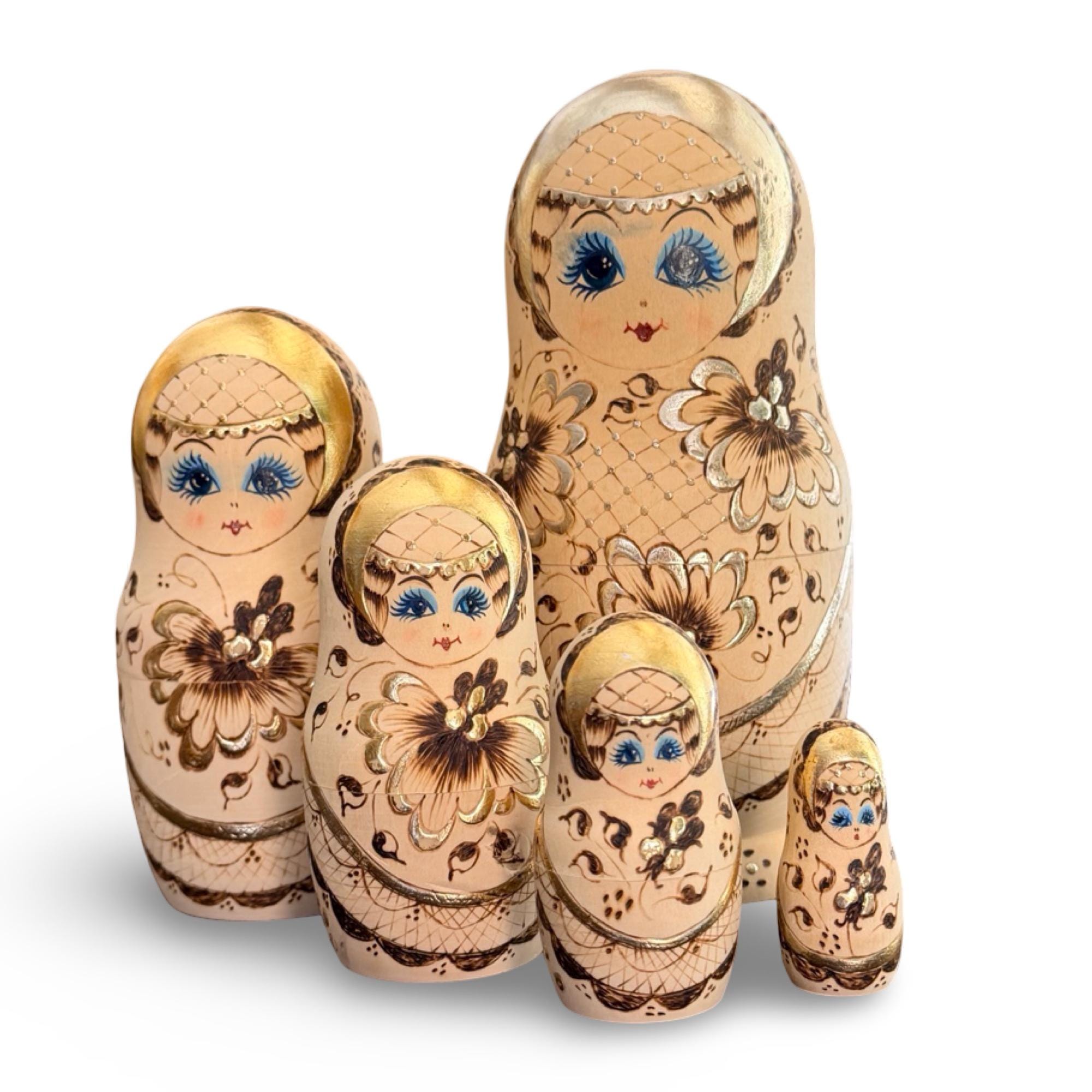 matryoshka / Laideronnette 2LP 再販版　ゴールド Vintage 1993 Sergiev Posad Matryoshka Nesting Dolls – Hand-painted
