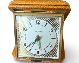 ヴィンテージ Swiza クォーツ目覚まし時計 – 真鍮製デスククロック