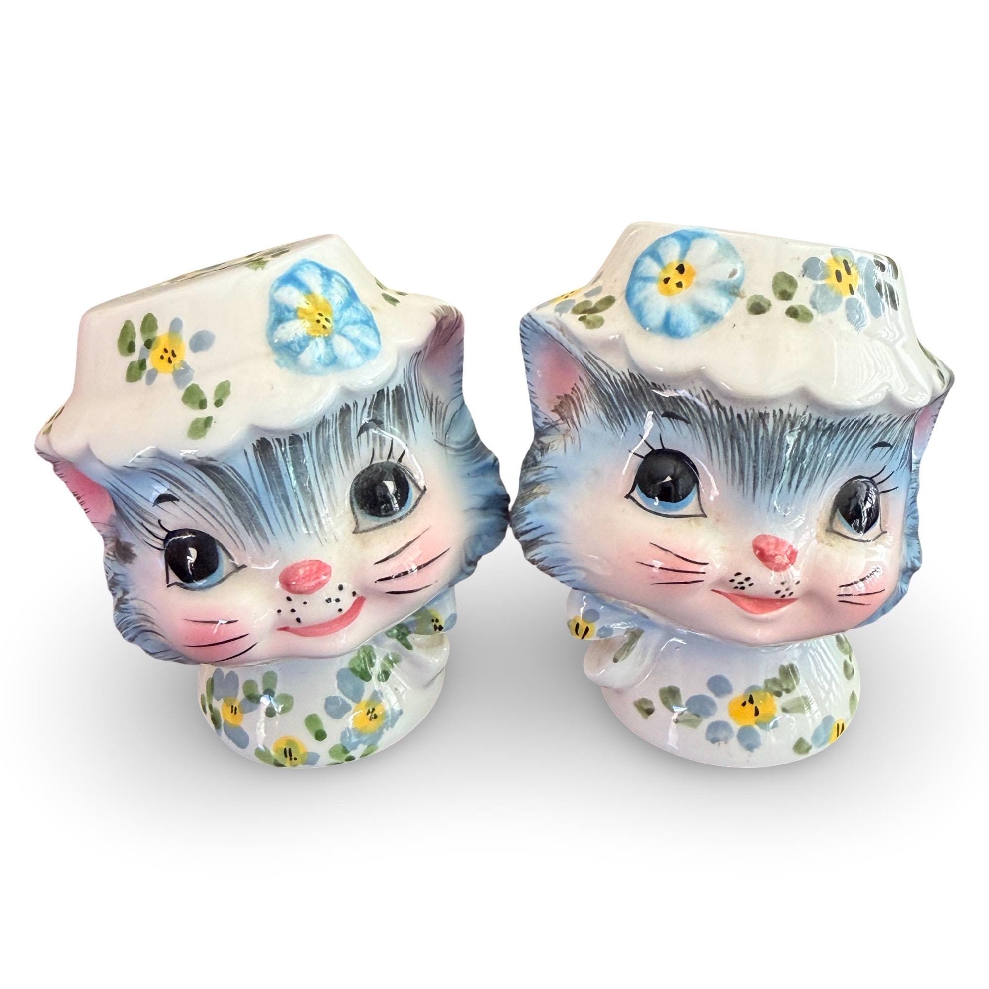 Vintage Lefton Miss Priss Salt & Pepper Shakers – Made in Japan
