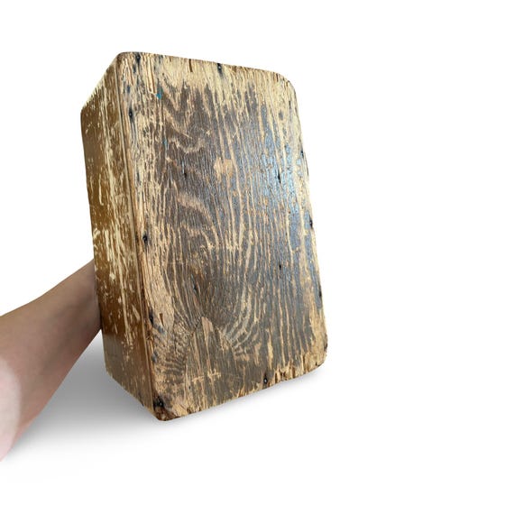 Old rustic handmade beer box with handle, rustic … - image 3