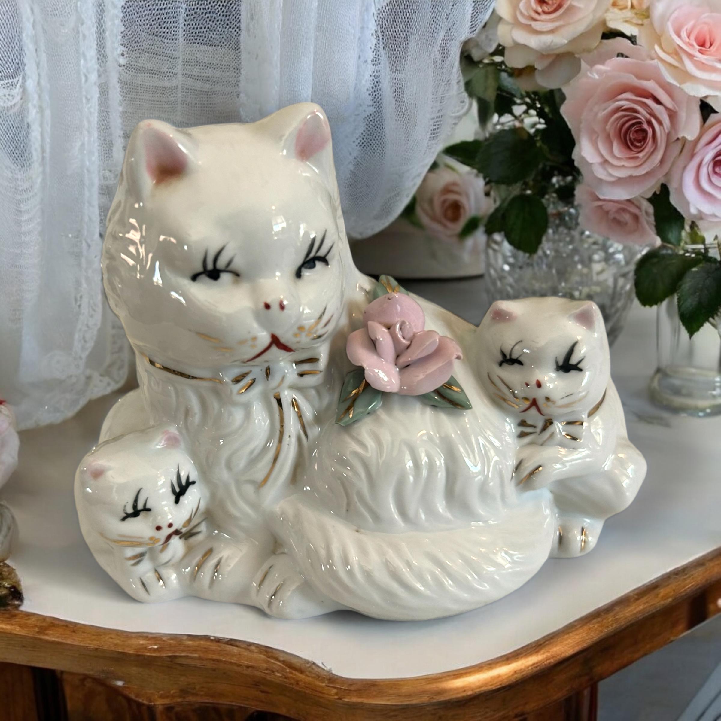 ねこ　置物　サンディキャスト製　中古　sandicast Sandicast cats - Etsy 日本