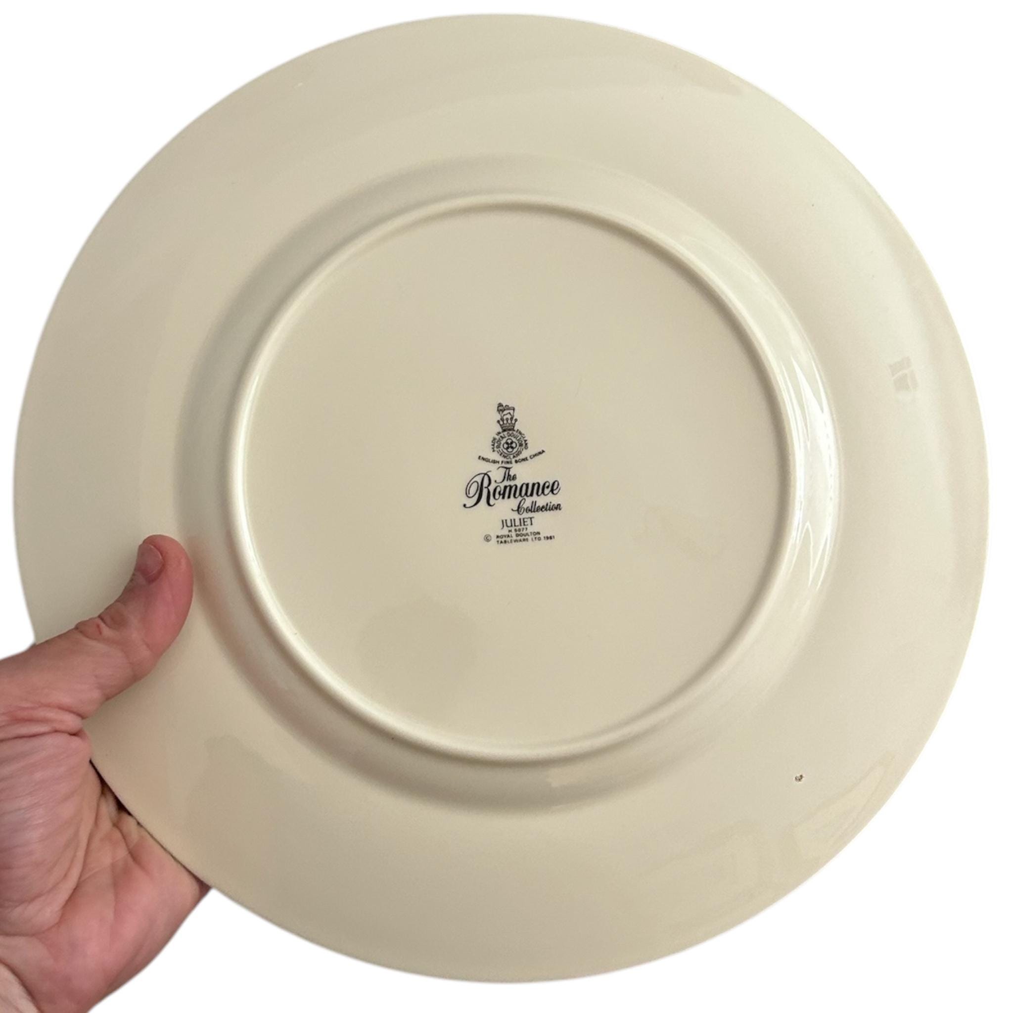 Royal Doulton Juliet Dinner Plate, Vintage Romantic Dinner Plate