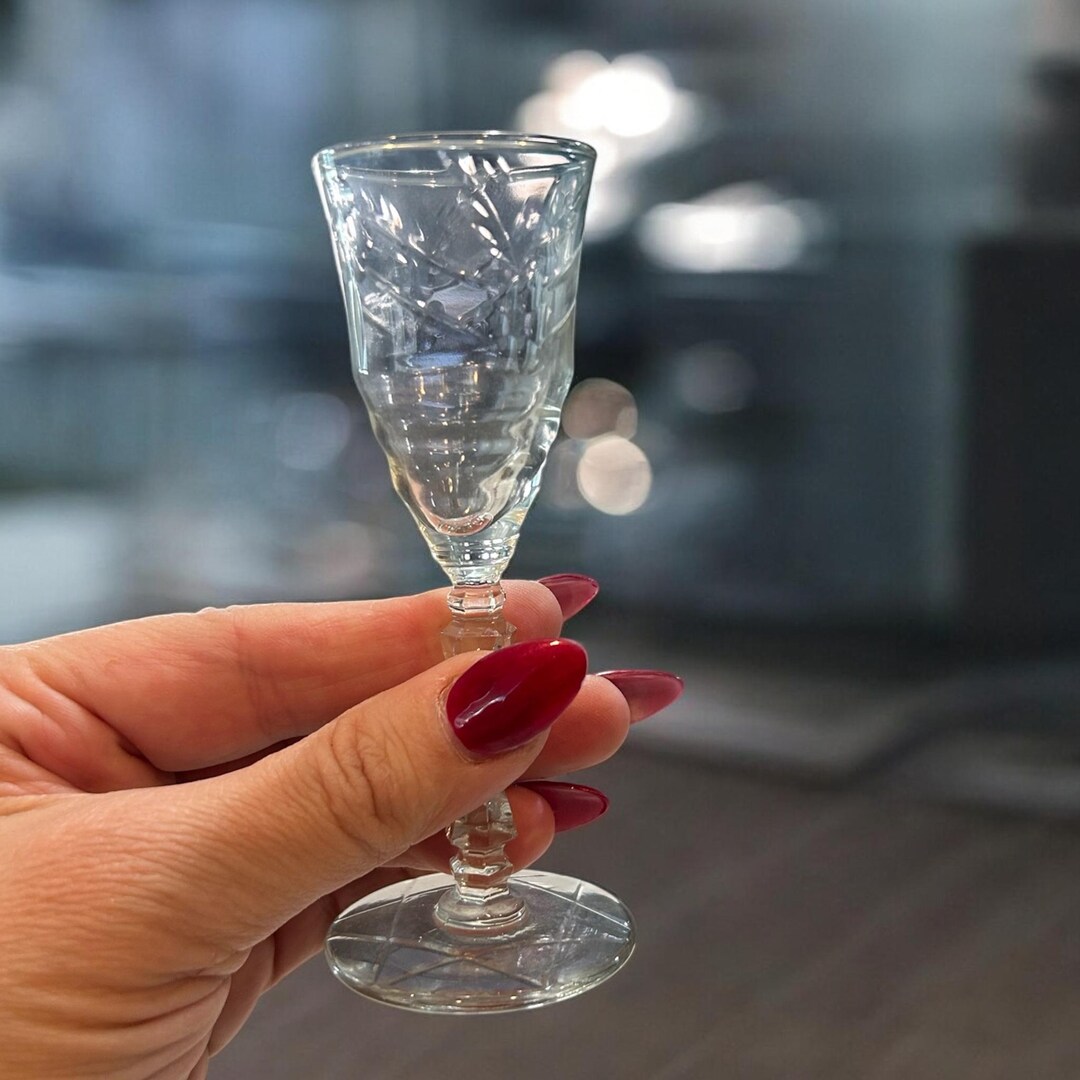 STEMWARE SETS 1940s Libbey Rock Sharpe Normandy Cordial Glasses Set