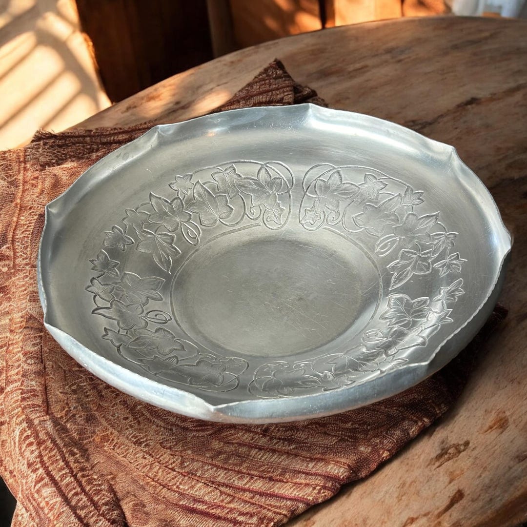 Hand Wrought Aluminum Tray
