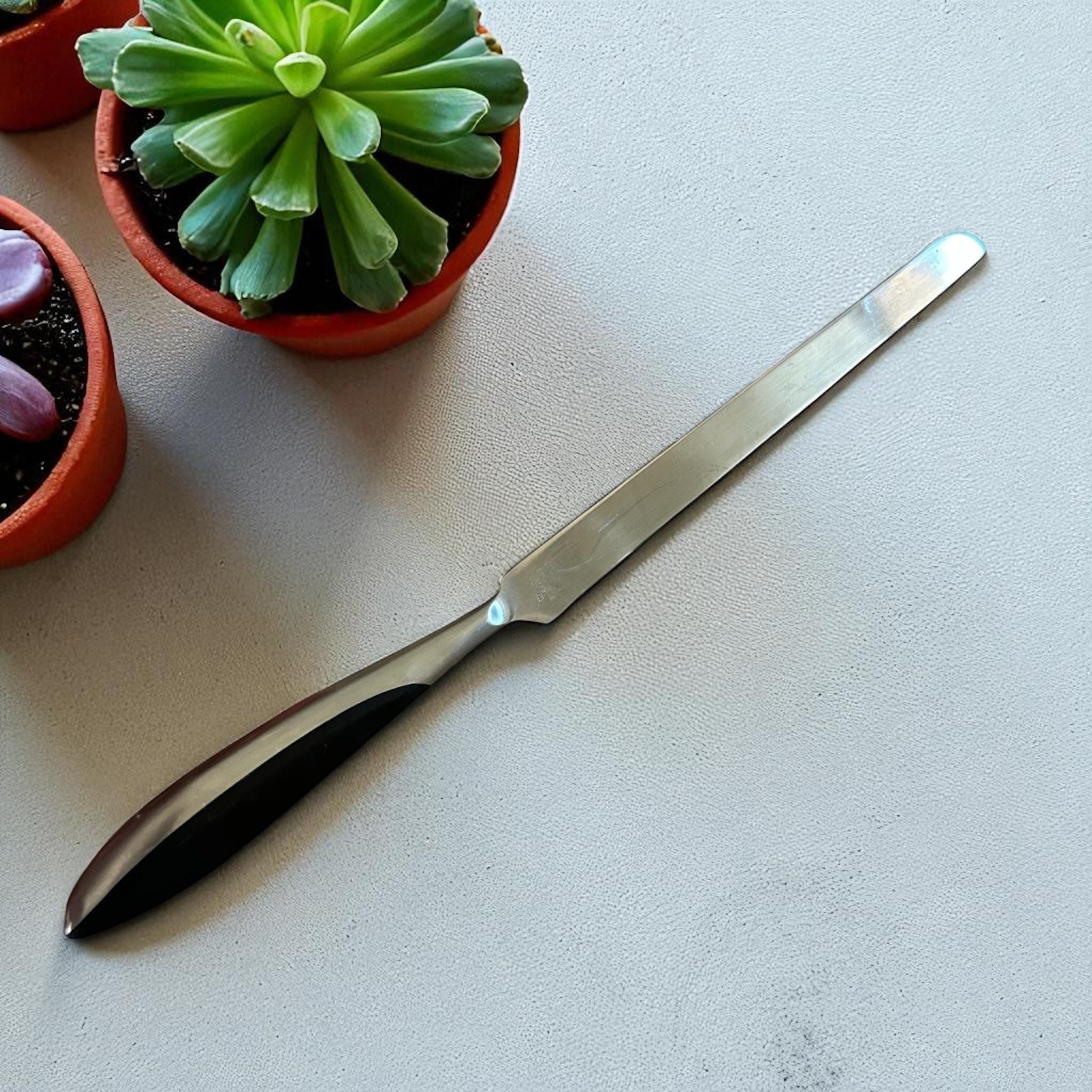 ヴィンテージミッドセンチュリーモダン1960年代ブレッドナイフ、洗練