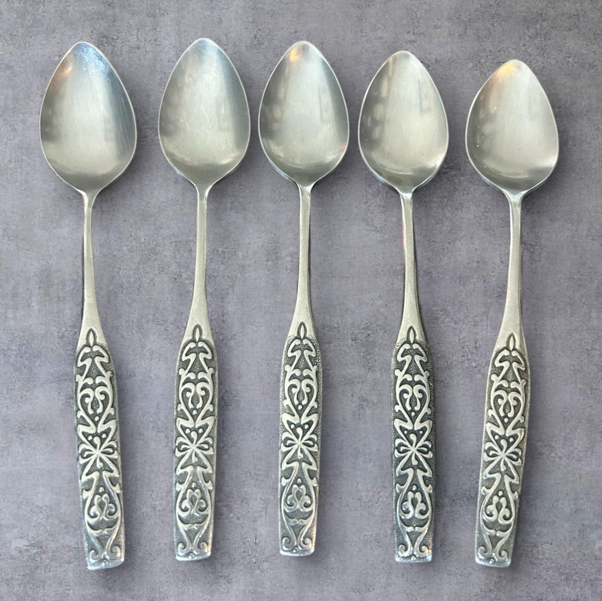 TTT msw 新品 ピアス silver 925 シルバー 日本製 ティー 5 National Silver VALINDA Stainless NS Scrolls Silverware Tea