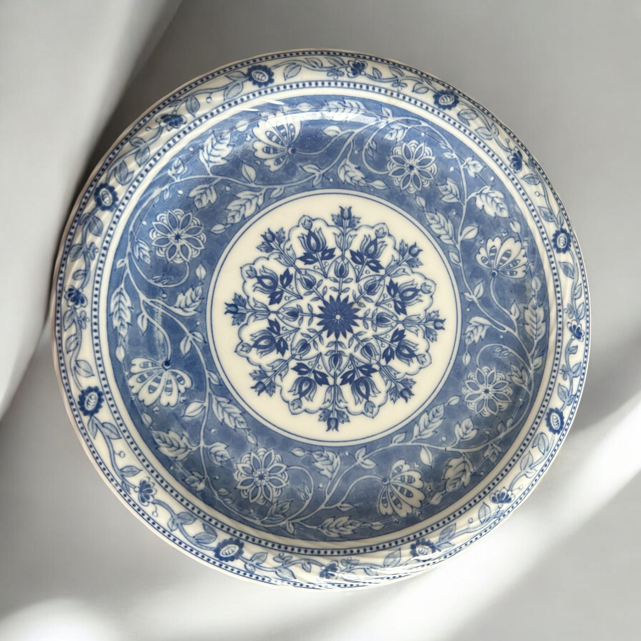 SANYOJAPAN デニム食器 Vintage SANYO JAPAN Blue Trevi 10” Dinner Plate, - Etsy
