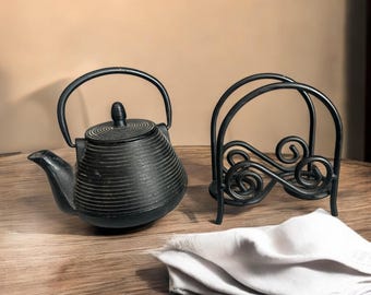 Support Serviettes Vintage 1980 – Forme Tranche De Pastèque, Bois Peint, France